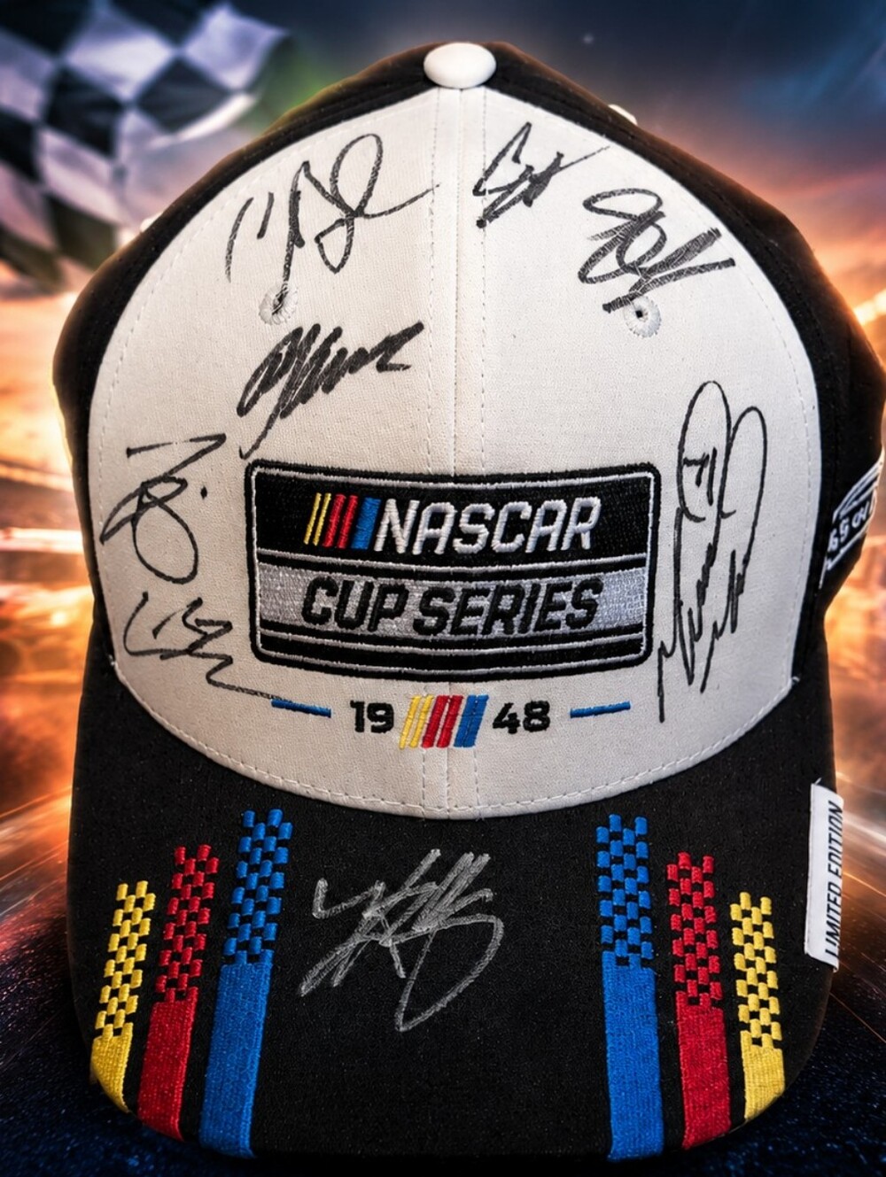 RARE Multi-Signed NASCAR Hat w/ Late Kyle Busch Autograph + Video Proof